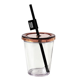 Clear  Cup with Lid and Straw for Party Birthday Party Grand Event