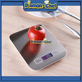 Cân tiểu ly độ chính xác cao Scale mặt Inox 1g-5kg (cân hàng hóa, cân nhà bếp, v.v)