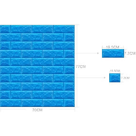 Xốp dán tường giả gạch 3D chống ẩm cách nhiệt - Khổ lớn 70x77cm dày 3.5mm