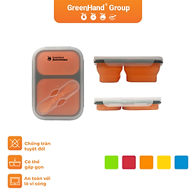 Hộp đựng thực phẩm Silicone GreenHand gấp gọn, đa năng, tiện lợi