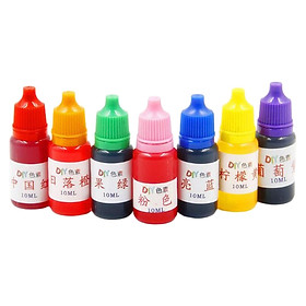 7 Pcs Dyeing Pigment 10ml DIY Liquid Handmade for Tumbler Making Crafts