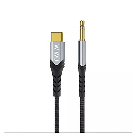 Mua Jack Chuyển Wiwu AUX Stereo Cable 3.5mm To USB- C YP03 Chất Liệu Hợp Kim Nhôm Chất Lượng Cao  Bền Bỉ - Hàng Chính Hãng