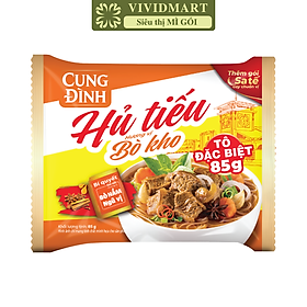 AFOTECH - Hủ tiếu Cung Đình hương vị Bò kho, Hủ tíu Cung Đình bò kho, Hủ tiếu bò kho Cung Đình ăn liền (85g/gói)