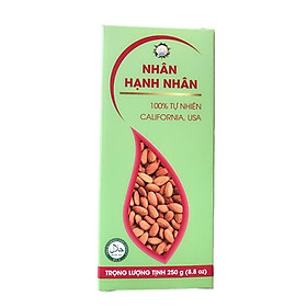 Nhân Hạnh Nhân Mỹ Rang nguyên chất 250g Việt Tam Anh - hạt dinh dưỡng