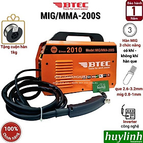 Máy hàn 3 chức năng Btec MIG MMA-200S - Tặng 1 cuộn dây 1kg