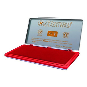 Hộp Dấu Kim Loại 1 Horse H-01 - Mực Đỏ