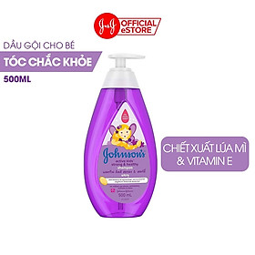 Dầu Gội Giúp Tóc Chắc Khỏe Cho Bé Gái Johnsons Active Kids Strong Healthy Shampoo - Dung tích 500ml
