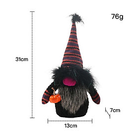 Một mảnh nam Halloween Gnome cặp đôi không có mặt với đồ trang trí Halloween bí ngô 13 x 7 x 31 cm