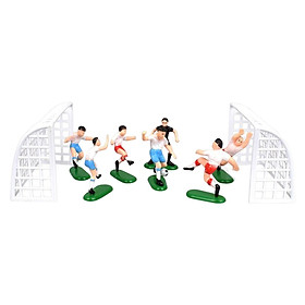 Football Cake Toppers Accessories Players for Baby Shower Baking Birthday