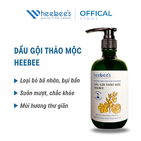 Dầu Gội Thảo Mộc Heebee 500ml - Bí quyết cho mái tóc tươi trẻ, suôn mượt