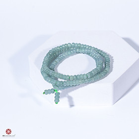 Chuỗi vòng ngọc đeo cổ cẩm thạch Jade  - Chất ngọc cao cấp, nhanh lên nước - Phù hợp với trang phục truyền thống. Hợp tất cả các mệnh | VietGemstones
