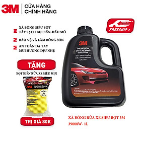 Xà bông rửa xe siêu bọt 3m car wash with wax pn39000w- 1lít