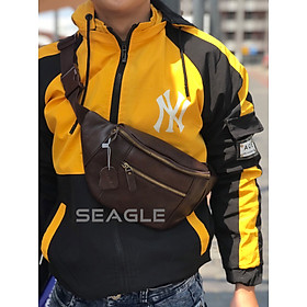 Túi đeo chéo nam nữ, túi bao tử, túi đeo ngực, túi đeo bụng da bò thật thương hiệu SEAGLE SB02
