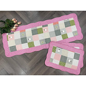 Set thảm 3 - táo hồng - T3N256