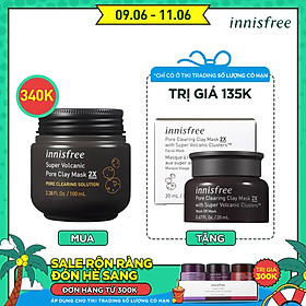 Siêu Mặt Nạ Chăm Sóc Lỗ Chân Lông Innisfree Super Volcanic Pore Clay Mask 2 x 100ml - 131171056