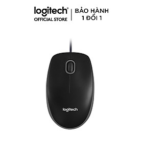 Chuột có dây Logitech B100 M90 - Dây dài 1m8, thiết kế ôm tay