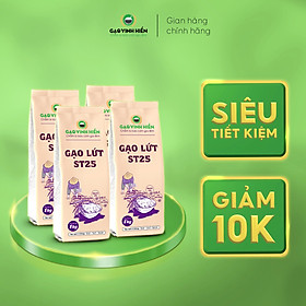 [TIẾT KIỆM] Combo 4 túi Gạo Lứt Thơm ST25 Vinh Hiển - Tiết kiệm, nguyên cám, dẻo mềm