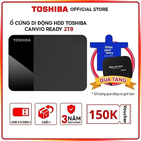 Ổ Cứng Di Động Toshiba Canvio Ready Hàng Chính Hãng - 2TB