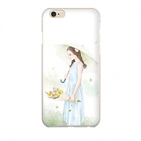 Ốp lưng cho Iphone 6 CÔ GÁI DỊU DÀNG in theo chất liệu