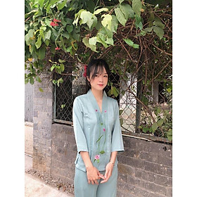 ĐỒ LAM ĐI CHÙA Bà Lai Lụa Pháp Cao Cấp