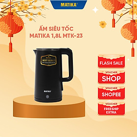 Ấm Siêu Tốc Dung Tích 2.3L MATIKA MTK-2023 Bình Đun Siêu Tốc - Hàng Chính Hãng