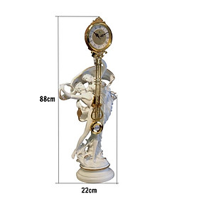 Mua Đồng hồ quả lắc để bàn DH68-B - Đồng hồ để bàn cổ điển đẹp sang trọng kích thước  22 x 88 cm để kệ tủ trang trí phòng khách nhà ở