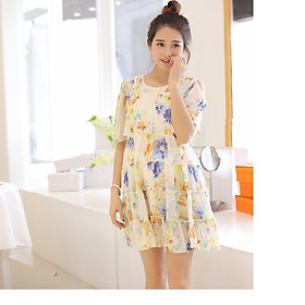 ĐẦM BẦU CHIFFON HỞ VAI SEXY DR419