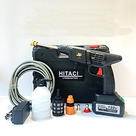 Mua Máy Rửa Xe Chuyên Dụng Pin 10 Cell Siêu Trâu - Máy Xịt Rửa Tăng Áp 199V Chuẩn Động Cơ Lõi Đồng Siêu Khỏe Hàng Mới