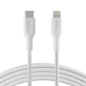 Mua Cáp sạc nhanh Lightning to USB-C Belkin Playa vỏ dù  1m & 2m - Hàng Chính Hãng