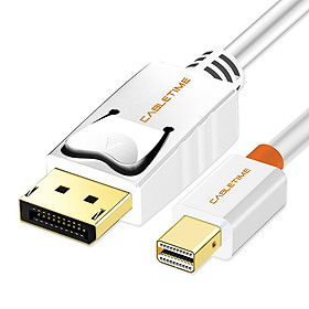 Cáp Chuyển Đổi Mini DP Thunderbolt Sang DP HD Cabletime Cho Máy Chiếu HDTV