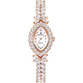 Đồng hồ nữ chính hãng Royal Crown 3588 - dây đá vỏ vàng hồng