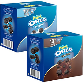 Combo 2 Hộp bánh Oreo Mini Chocolate & Vani 204gr