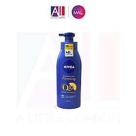 Dưỡng thể trắng da chống lão hoá, da khô Nivea Rich Body Lotion Firming Q10 + Vitamin C - Mẫu mới