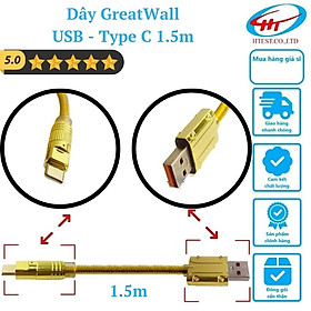 Dây cáp chuyển sạc nhanh Great Wall USB - Type C dài 1.5m