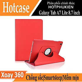 Case bao da chống sốc xoay 360 độ cho Galaxy Tab A7 Lite 8.7 inch SM-T225 hiệu HOTCASE (thiết kế siêu mỏng hỗ trợ Smartsleep, gập nhiều tư thế, tản nhiệt tốt) - hàng nhập khẩu