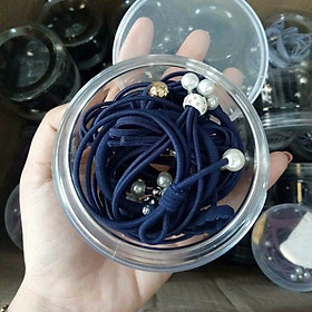 Hộp dây chun buộc tóc phụ kiện xinh đẹp cho bé và mẹ gồm 12 chiếc siêu đẹp