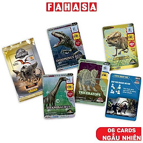 Gói Thẻ Hình Jurassic World Road - Panini (6 Card Ngẫu Nhiên/Túi)