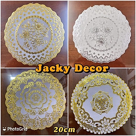 Mua Khăn trải bàn 20cm tròn ren hoa