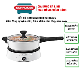 Mua Bếp Điện Từ Đơn Cảm Ứng Sunhouse Mama SHD6875 (2100W) - Kèm Nồi Lẩu Cao Cấp - Hàng Chính Hãng