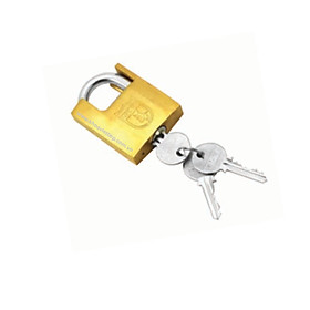 Ổ khóa cửa treo Việt Tiệp bấm chống cắt đồng vàng 01525 - 5P (phi 8mm) / VT0162P - 6P (phi 10mm) chất liệu bằng đồng màu vàng