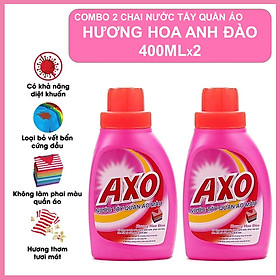 COMBO 2 Nước Tẩy Quần Áo Axo Hương Hoa Anh Đào 400ml X2