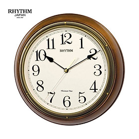 Đồng hồ Rhythm CMH722CR06 Kt 32.0 x 7.0cm, 1.15kg Vỏ gỗ. Dùng Pin.