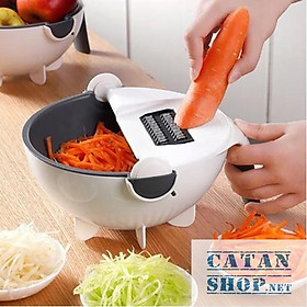 Mua ️️Rổ bào rau củ quả 9 trong 1 thông minh - dụng cụ chế biến thực phẩm cắt thái bào sợi đa năng GD149-Ro901