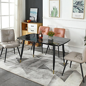 Mua Ghế phòng ăn ghế tiếp khách showroom phong cách Industrial nệm dày dặn bọc da PU mềm bóng chân sắt sơn tĩnh điện / dining chair/ showroom chair / industrial chair LUX24A-P TpHCM