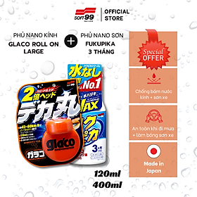 Phủ nano kính, chống bám nước trên kính ô tô Soft99 Glaco Roll On Large G-38 120ml