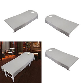 4pcs/pack SPA Massage Treatment Bed Cover Gray