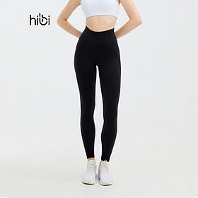 Quần dài tập Yoga Gym Hibi Sports QD325 kiểu trơn phối đường nâng mông, chất vải cao cấp Hi Fabric