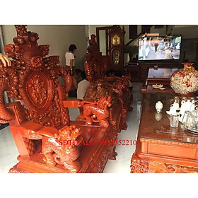 Mua Bộ bàn ghế rồng đỉnh gỗ hương đá tay 12