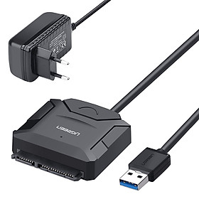 Cáp USB 3.0 To Sata Cho HDD/SSD Nguồn Phụ Ugreen (20611) - Hàng chính hãng