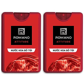 Bộ 3 Chai Nước Hoa Cho Nam Romano Attitude 18ml*3